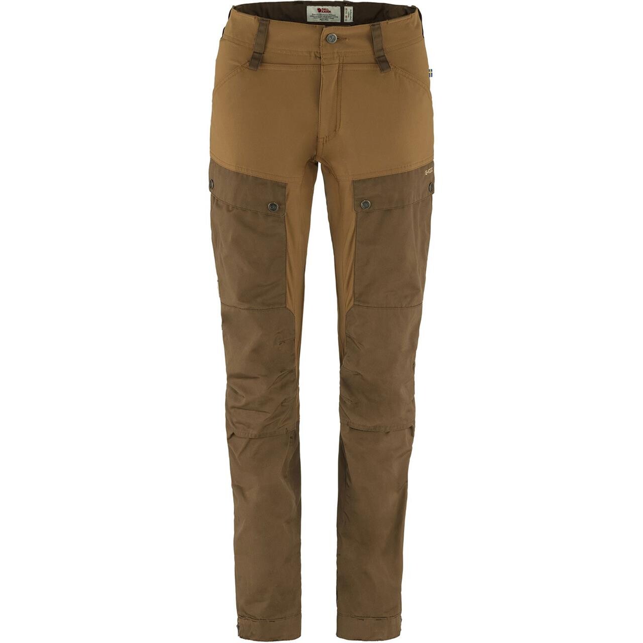 Fjällräven Womens Keb Trousers Short  (Brun (TIMBER BROWN-CHESTNUT/248-230) 36)
