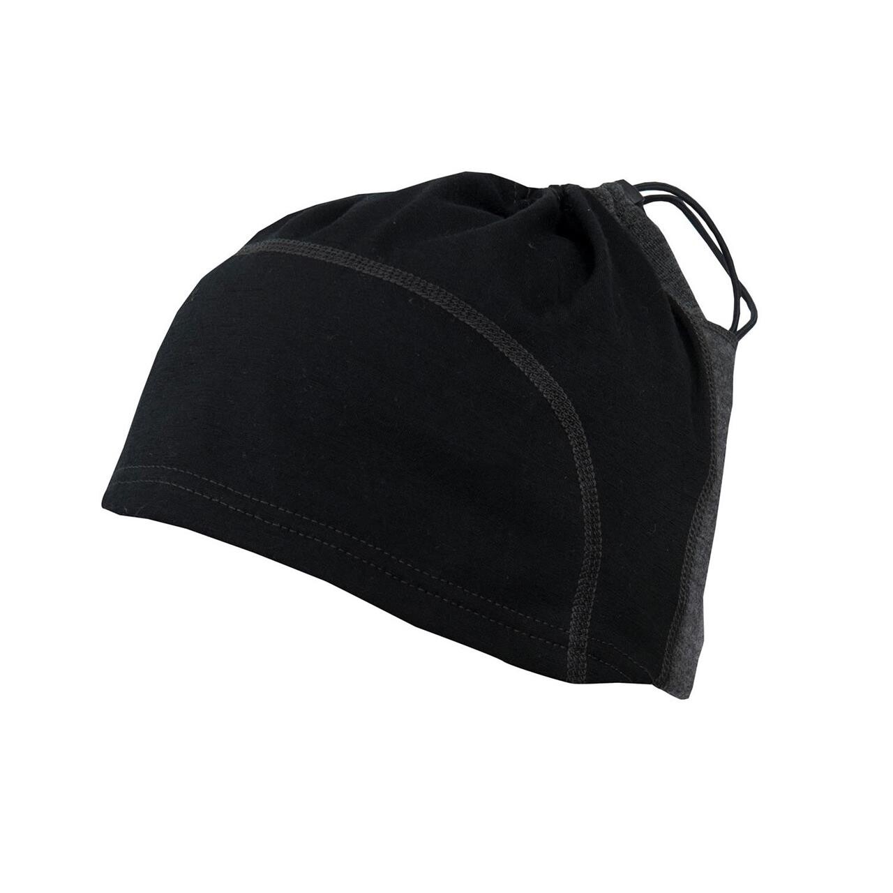 Se Aclima LightWool Multifunction Beanie - Jet Black/Marengo hos Friluftsland.dk