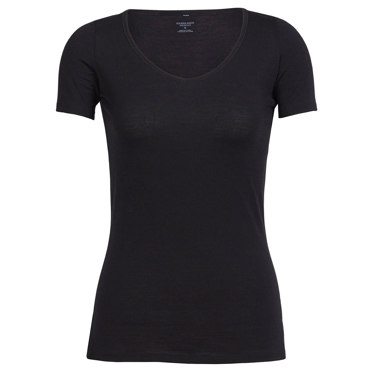  Icebreaker Womens Siren S/S Sweetheart  (BLACK (BLACK) Large)