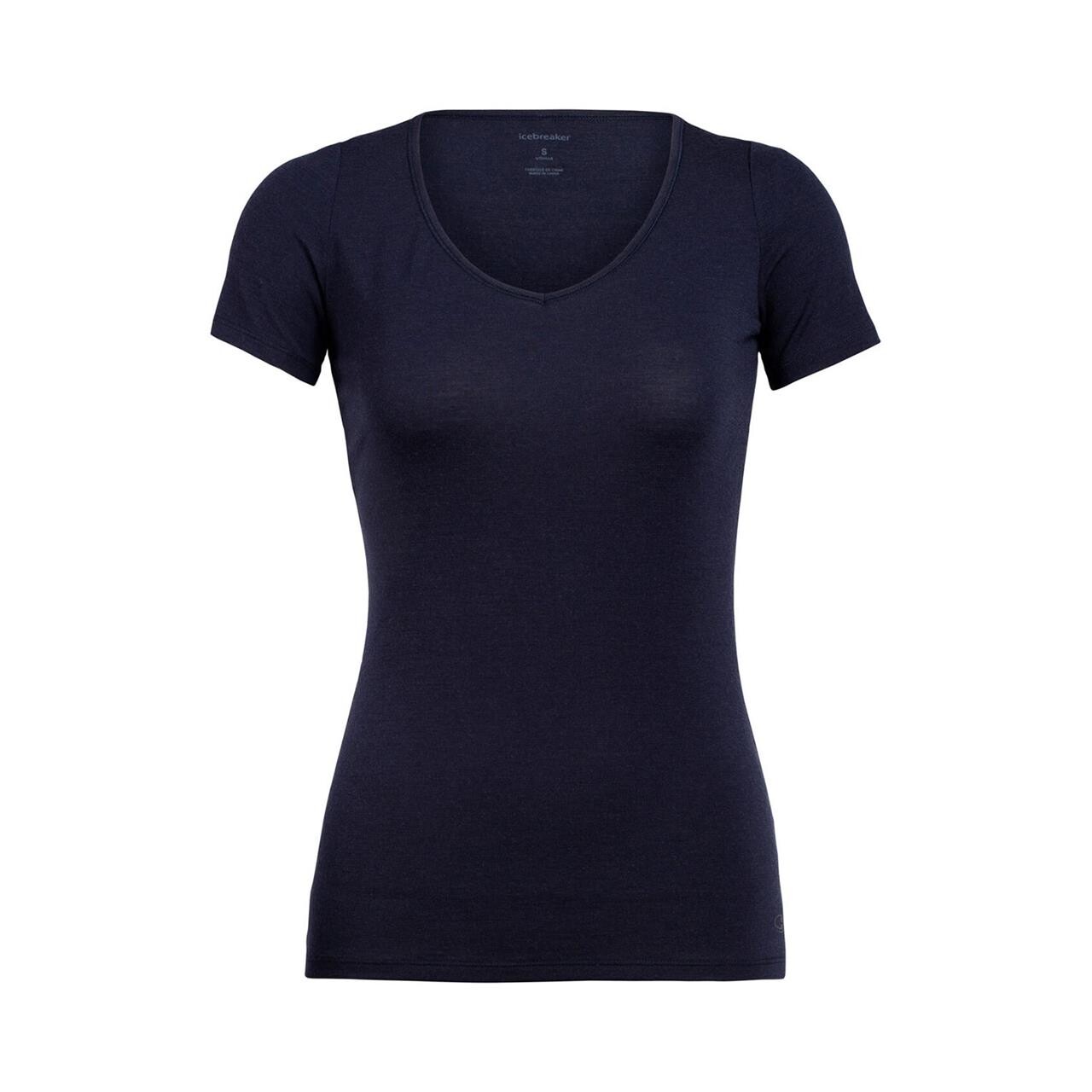 Icebreaker Womens Siren S/s Sweetheart Blå Midnight Navy Medium