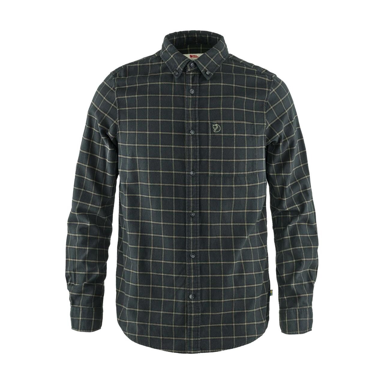 Fjällräven Mens Évik Flannel Shirt  (Grå (DARK GREY/030) XX-large)