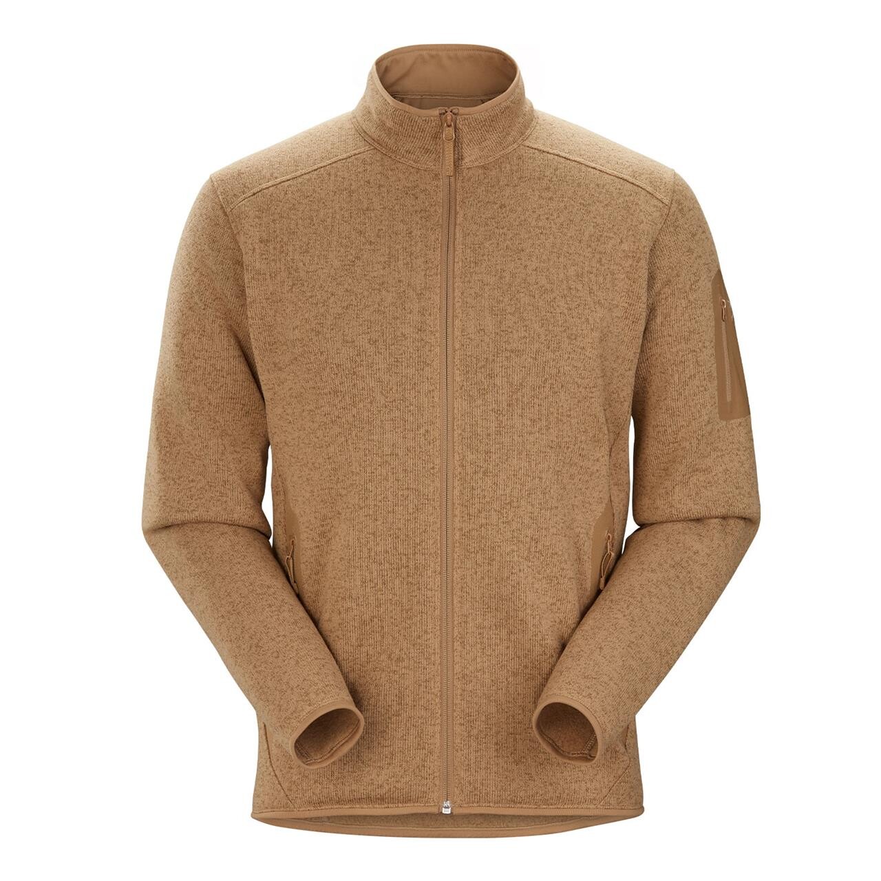  Arcteryx Mens Covert Cardigan  (BROWN (CANVAS HEATHER) Large)
