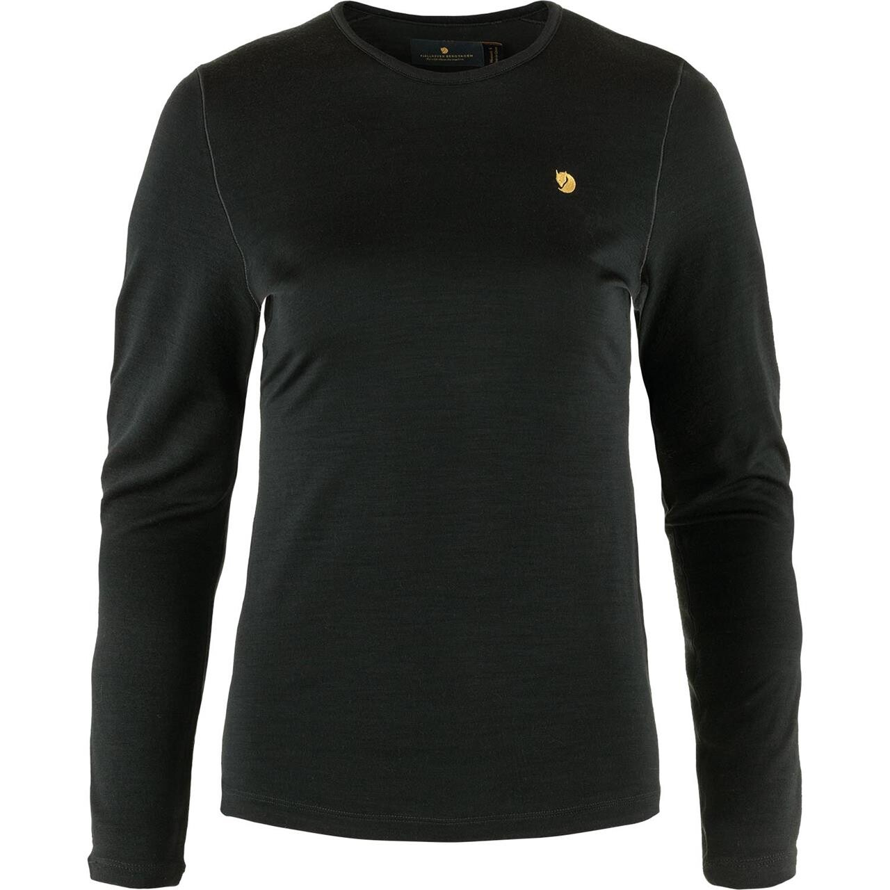 Fjällräven Womens Bergtagen Thinwool L/S  (Sort (BLACK/550) XX-small)