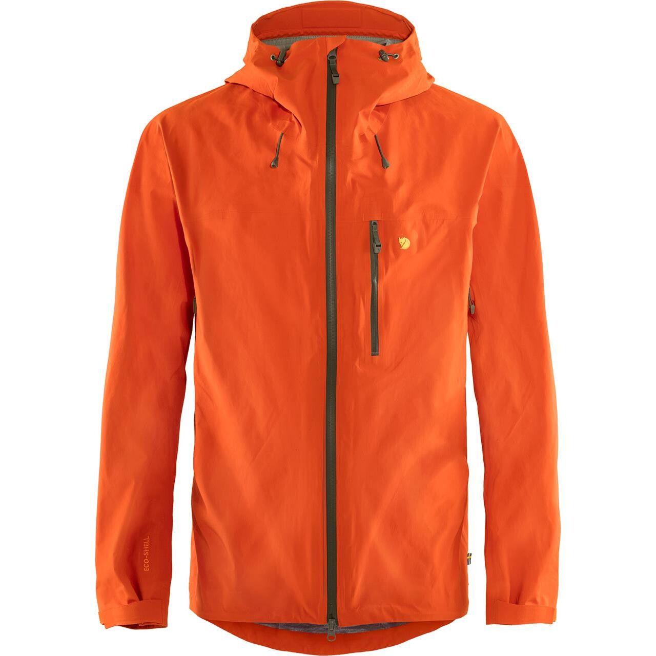 Fjällräven Mens Bergtagen Lite Eco-shell Jacket  (Orange (HOKKAIDO ORANGE/208) Large)
