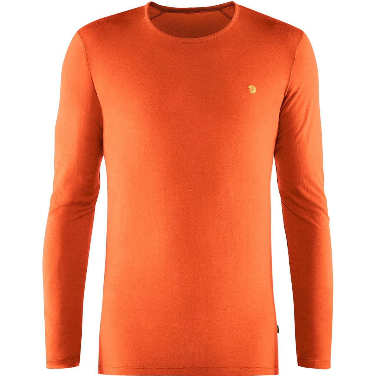  Fjällräven Mens Bergtagen Thinwool L/S  (ORANGE (HOKKAIDO ORANGE/208) Large)