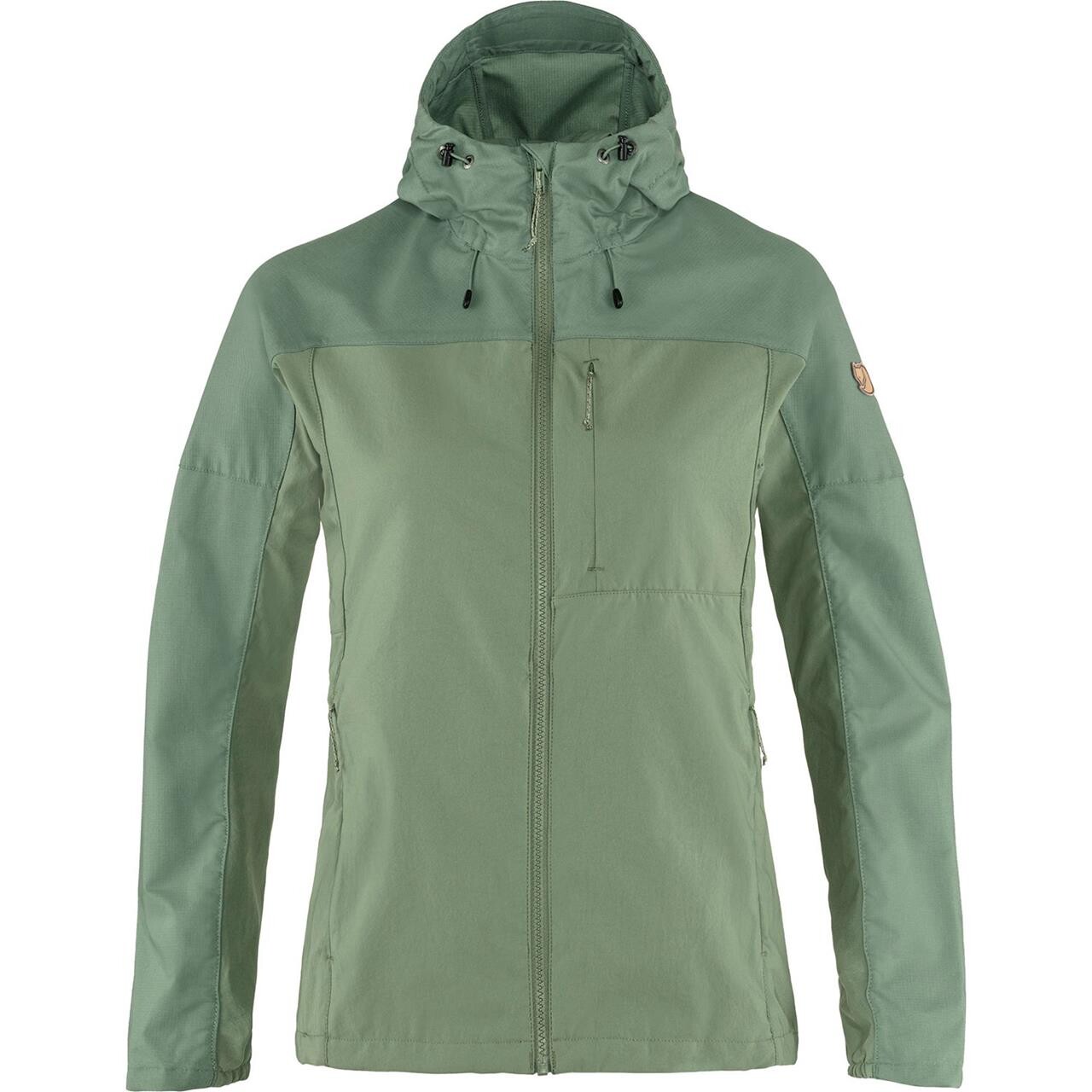 Fjällräven Womens Abisko Midsummer Jacket  (Grøn (JADE GREEN-PATINA GRN/613-614) Large)