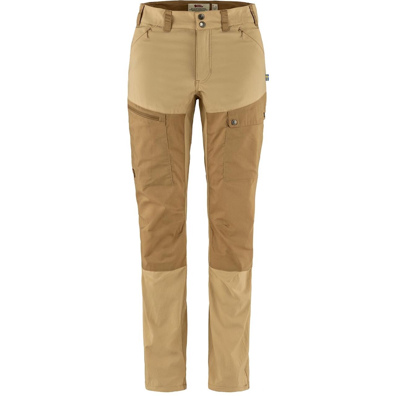 Fjällräven Womens Abisko Midsummer Trousers Reg  (Beige (DUNE BEIGE-BUCKWT BRWN/196-232) 40)
