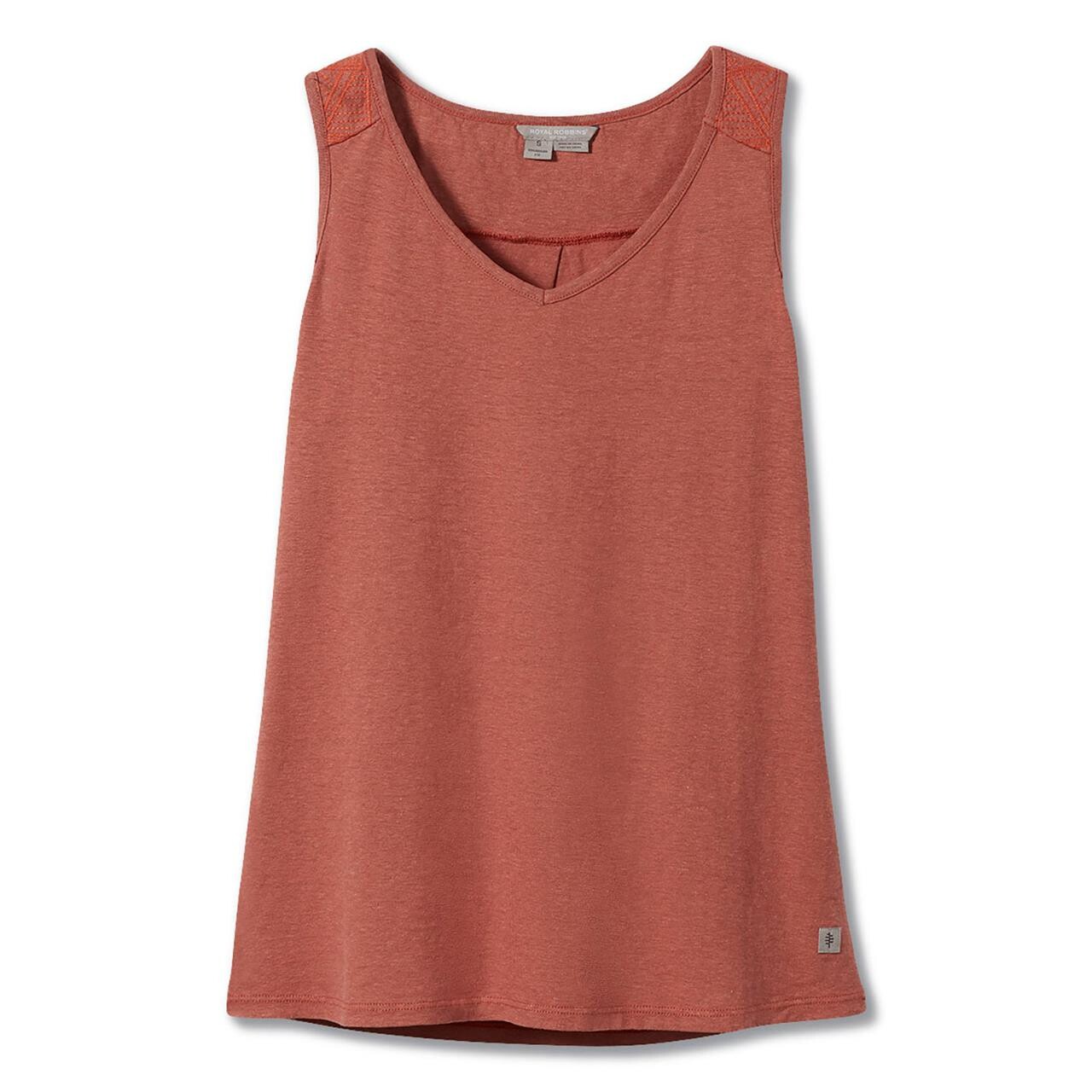 Billede af Royal Robbins Womens Flynn V-neck Tank (Orange (MUIRWOOD) Small)