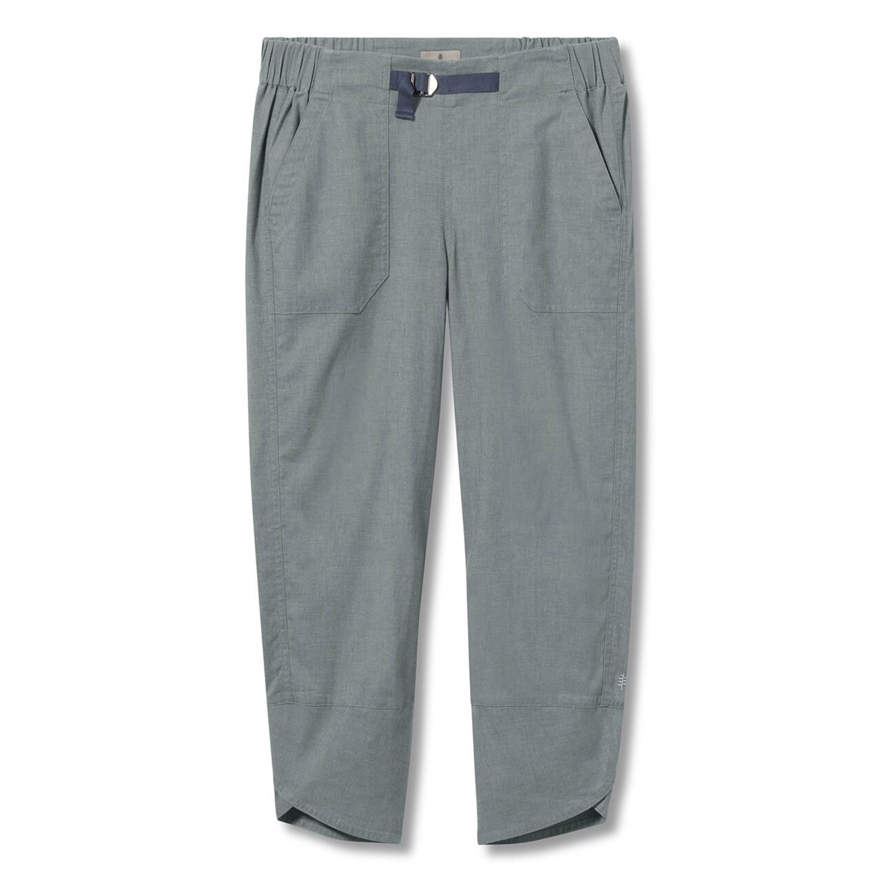 Se Royal Robbins Womens Hempline Capri (Grå (LT SLATE) 42) hos Friluftsland.dk