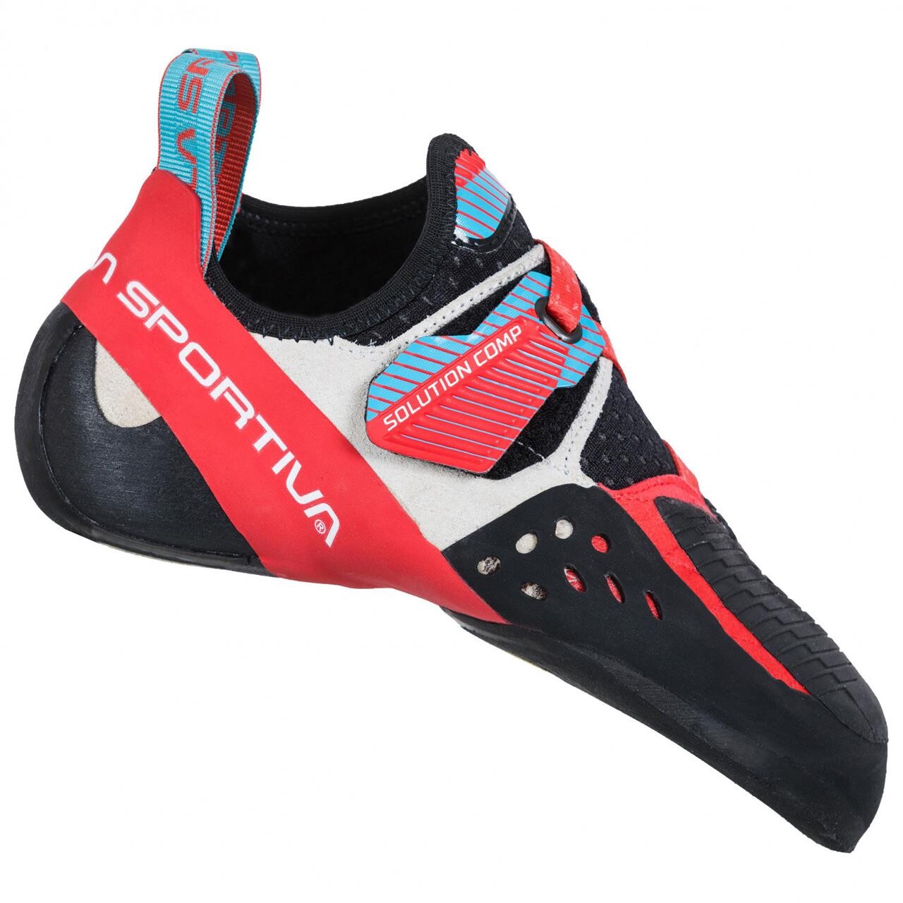 Se La Sportiva Womens Solution Comp (Lyserød (HIBISCUS/MALIBU BLUE) 36,5) hos Friluftsland.dk