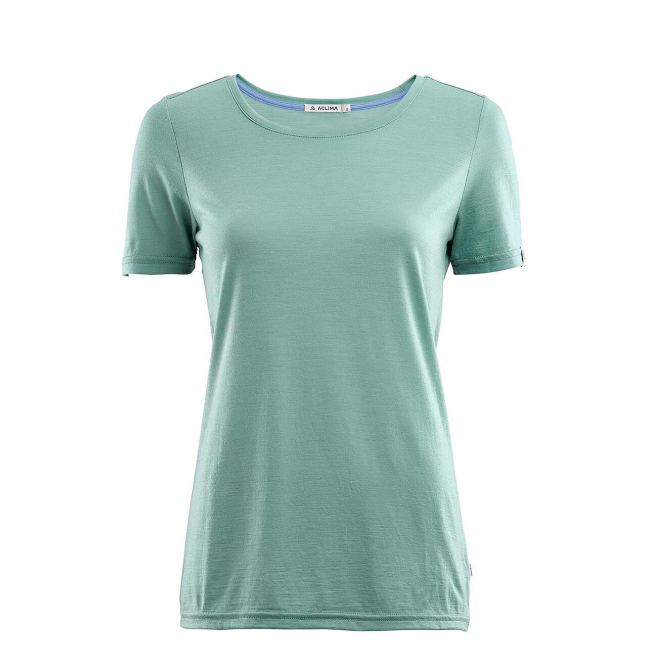 Aclima Womens Lightwool T Shirt Blå Oil Blue X Large