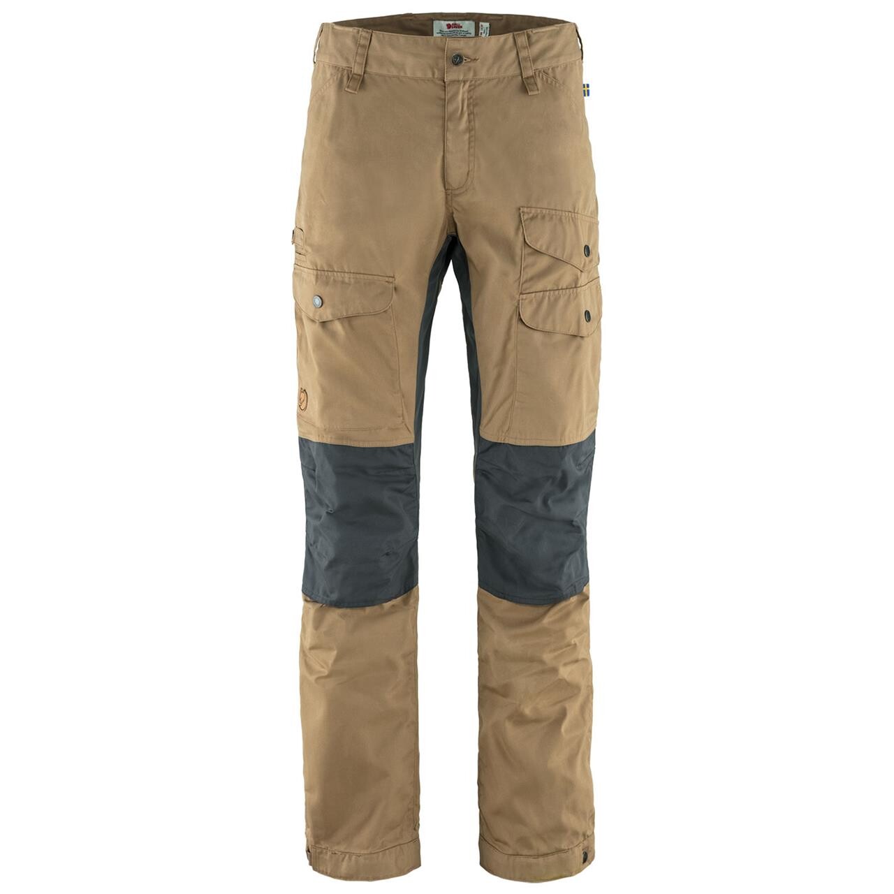 Fjallraven Mens Vidda Pro Ventilated Trousers Reg Beige Dark Sand Stone Grey 227 018