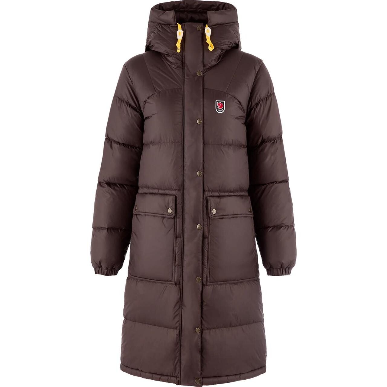 Fjällräven Womens Expedition Long Down Parka (Brun (BLACK OAK/294) X-large)