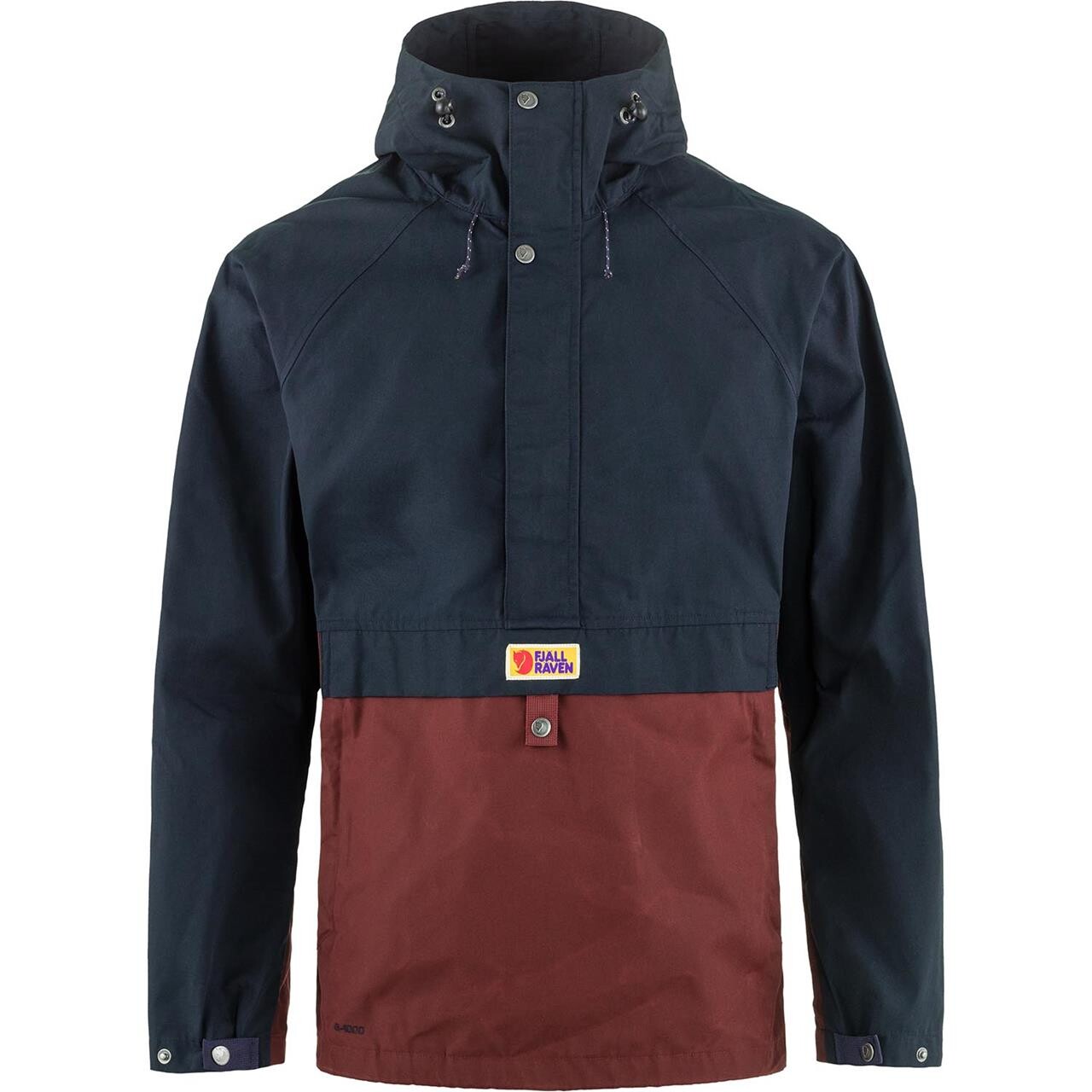 Fjällräven Mens Vardag Anorak  (Blå (DARK NAVY-MAROON/555-352) X-large)