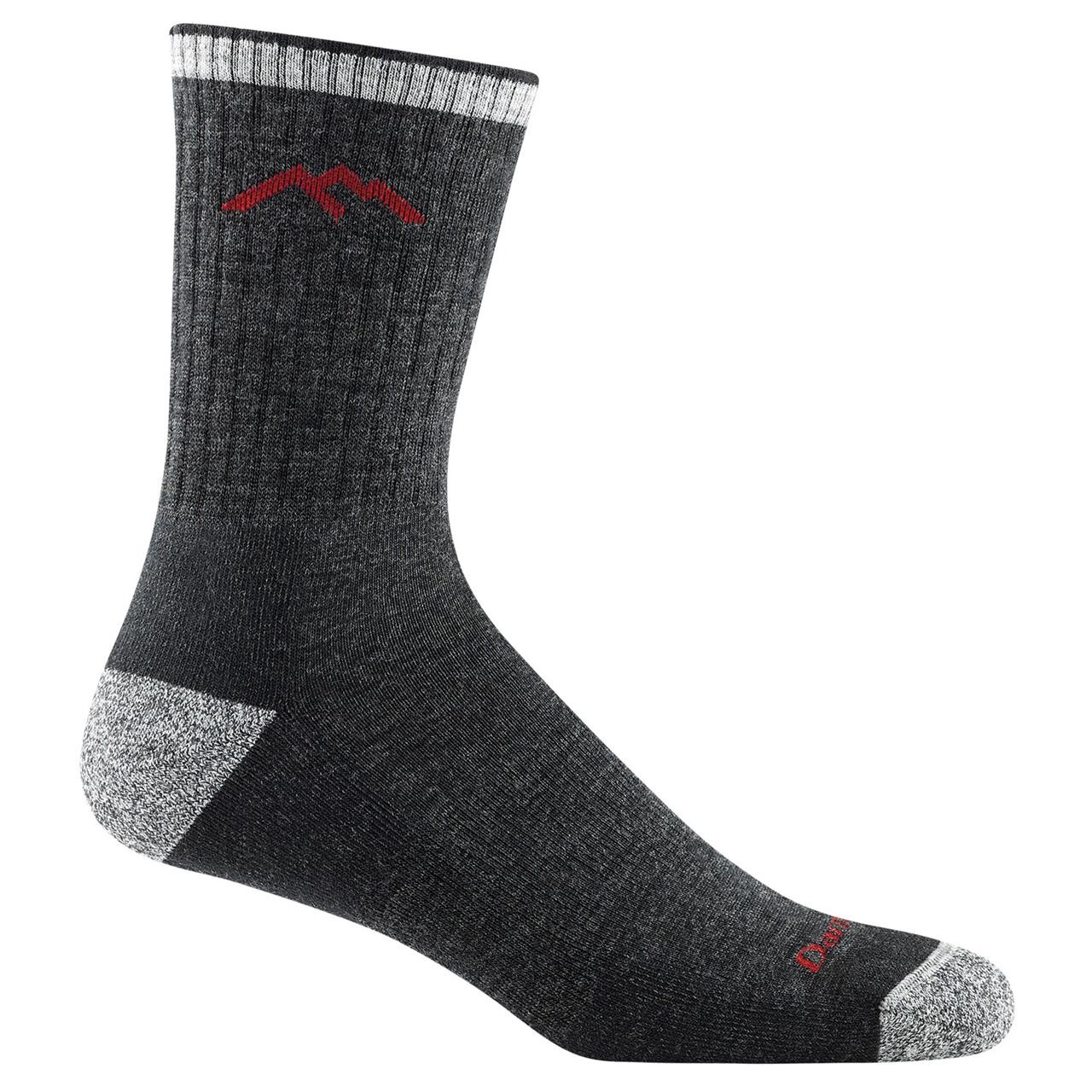 Se Darn Tough Mens Hiker Micro Crew Sock Cushion (Sort (BLACK) 41-42,5) hos Friluftsland.dk