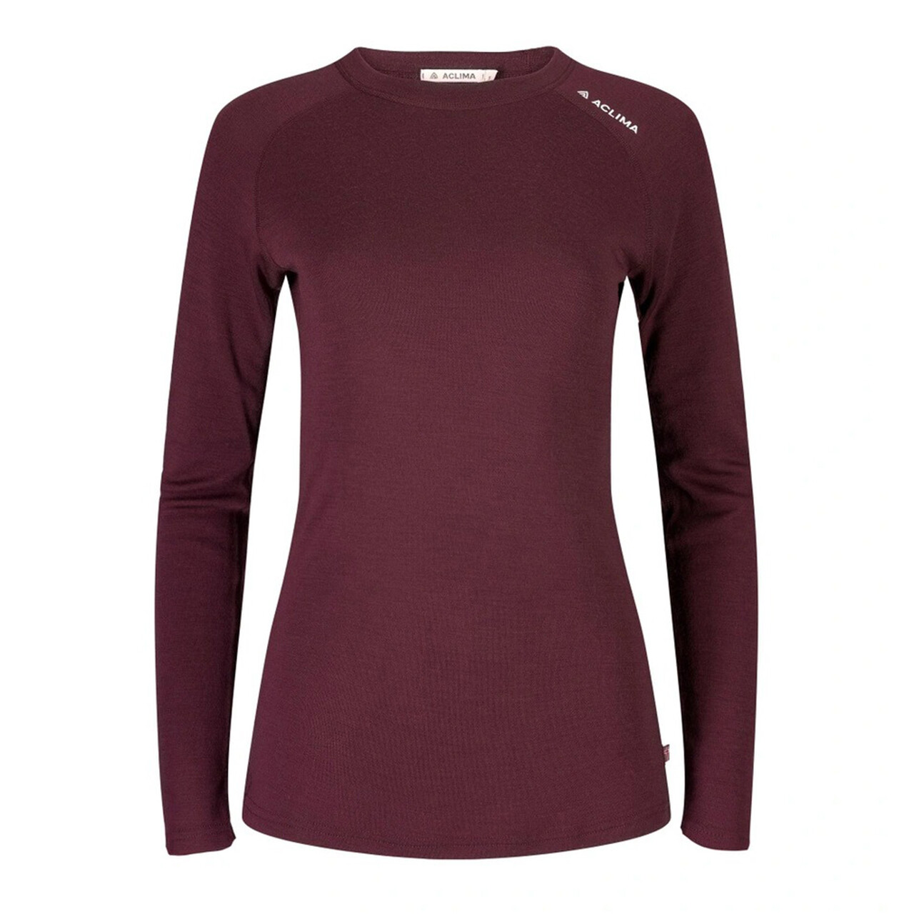 Aclima Womens WarmWool Crew Neck Shirt (Lilla (FIG) XX-large)