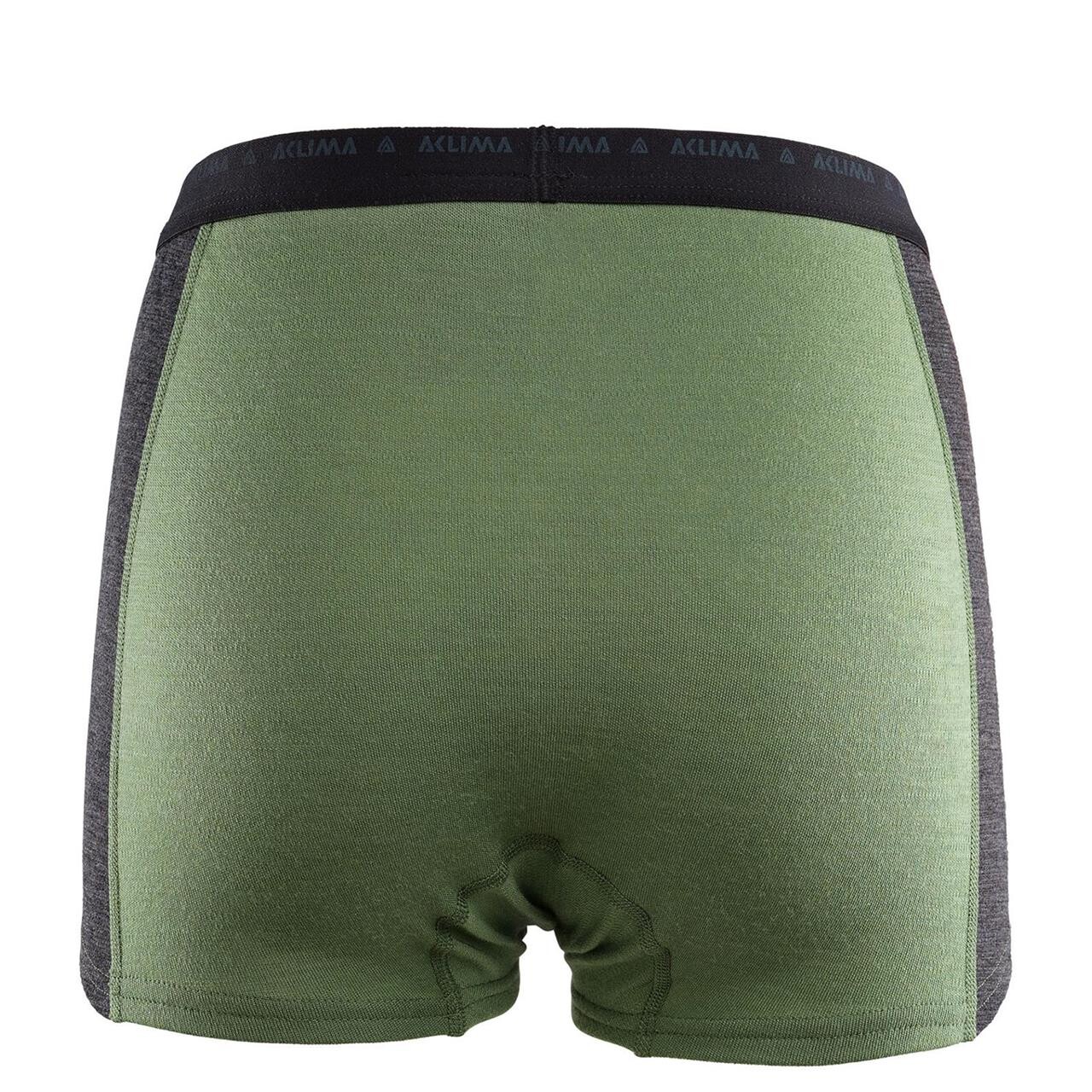 Aclima Womens WarmWool Boxer Shorts  (Grøn (DILL/MARENGO) X-large)