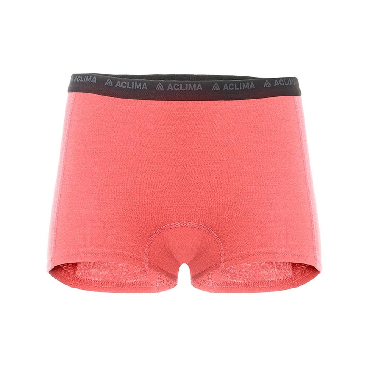 Aclima Womens Warmwool Boxer Shorts Lyserød Spiced Coral Xx Large