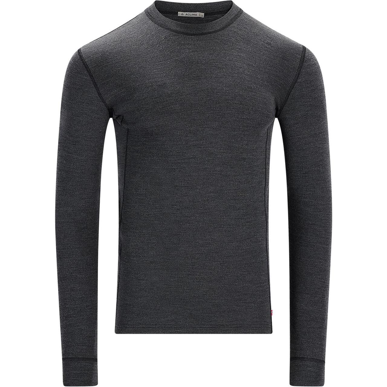 Aclima Mens WarmWool Crew Neck Shirt (Orange (POINCIANA) XXX-large)