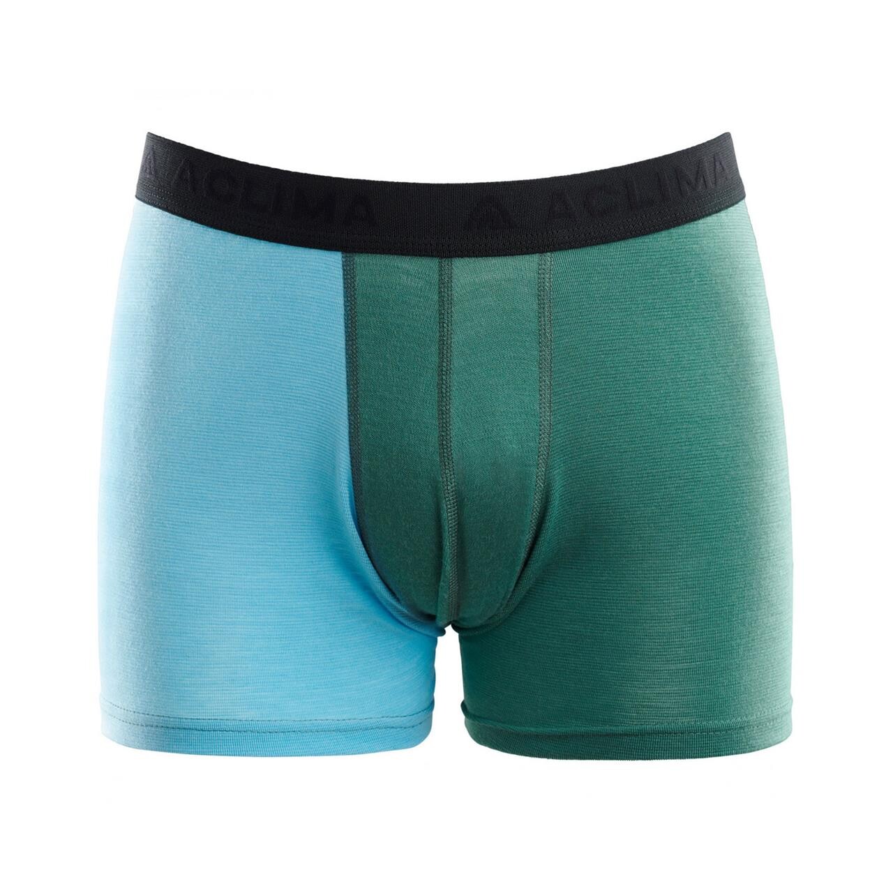 Aclima Mens WarmWool Boxer Shorts  (Blå (NORTH ATLANTIC/REEF WATERS) Medium)