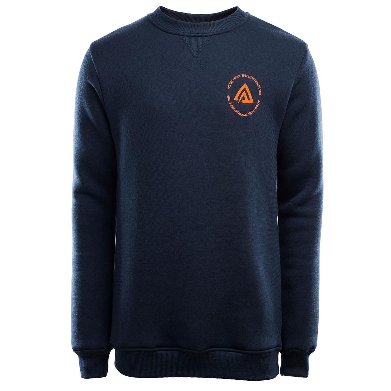 Aclima Mens Fleecewool Crew Neck Blå Navy Blazer