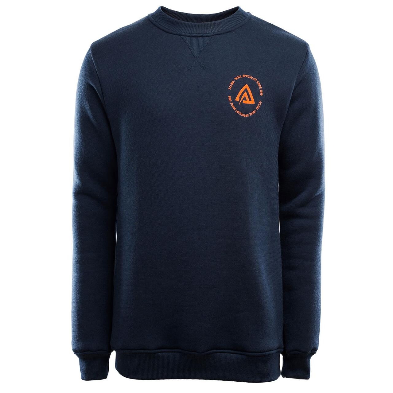 Se Aclima Mens FleeceWool Crew Neck (Blå (NAVY BLAZER) Small) hos Friluftsland.dk