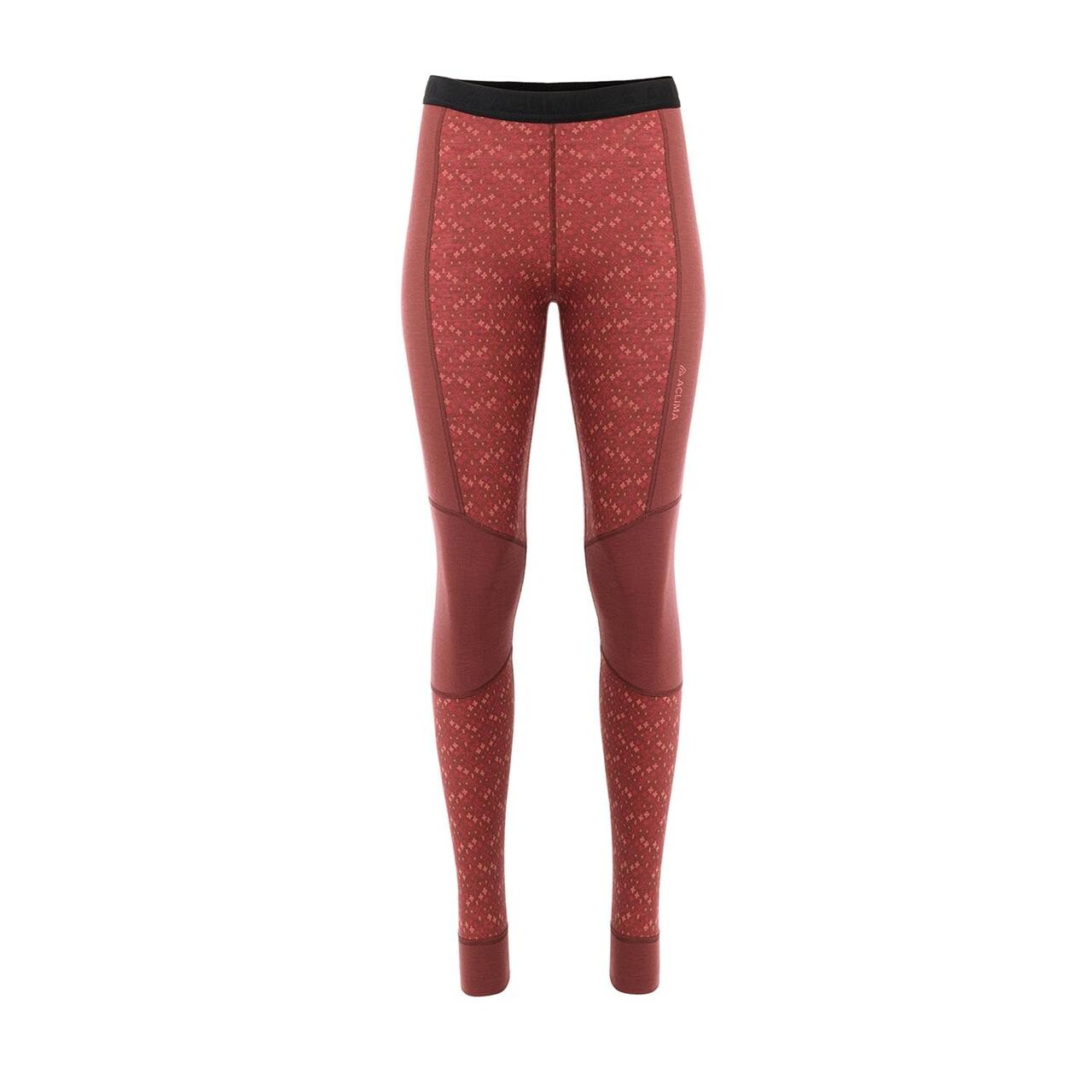 Aclima Womens DesignWool Glitre Longs  (Rød (ROGN) Small)