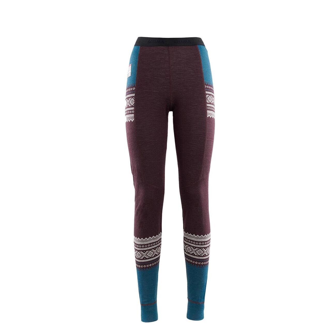 Aclima Womens Designwool Marius Longs Rød Lifjell Xx Large