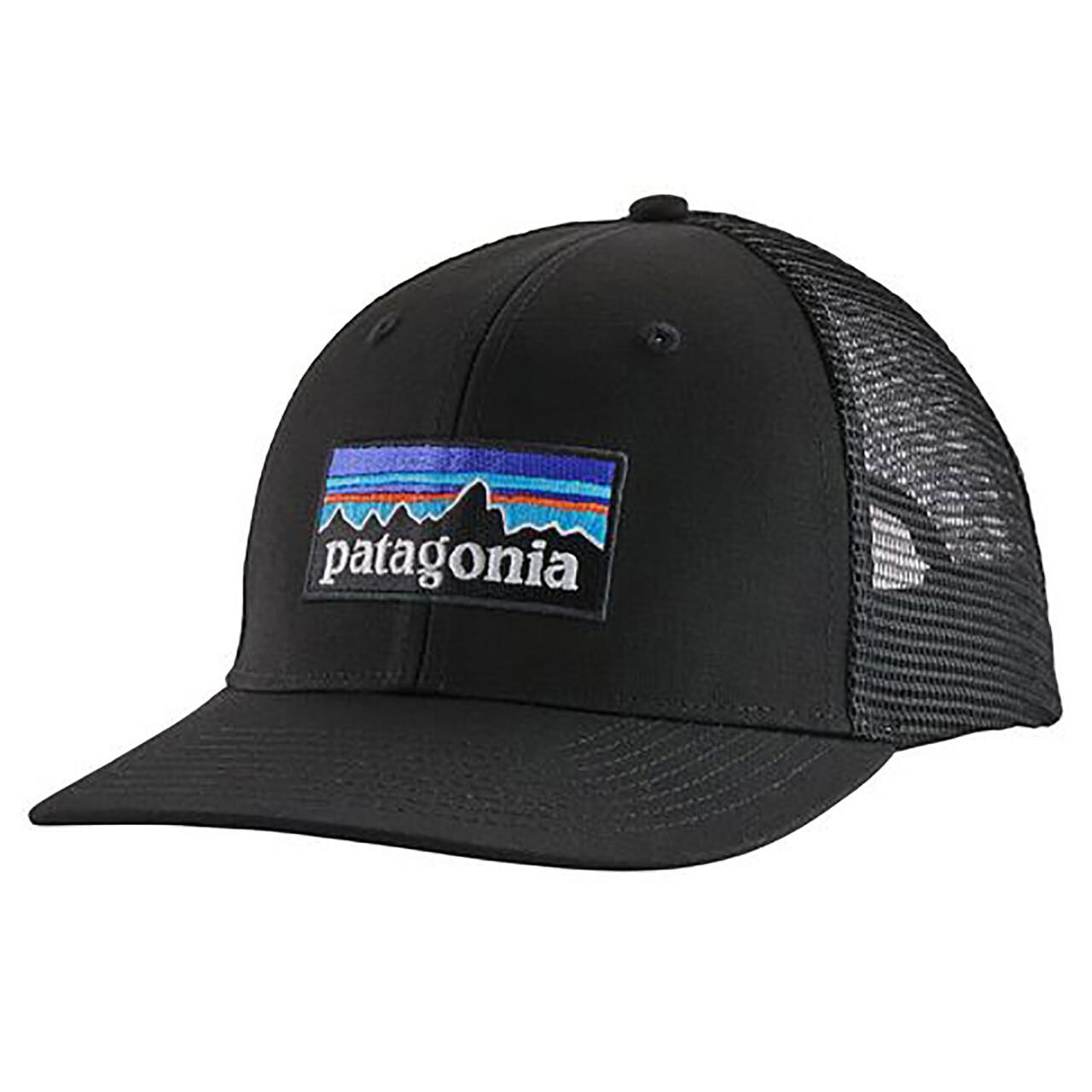 Patagonia P-6 Logo Trucker Hat (Sort (BLACK) One size)