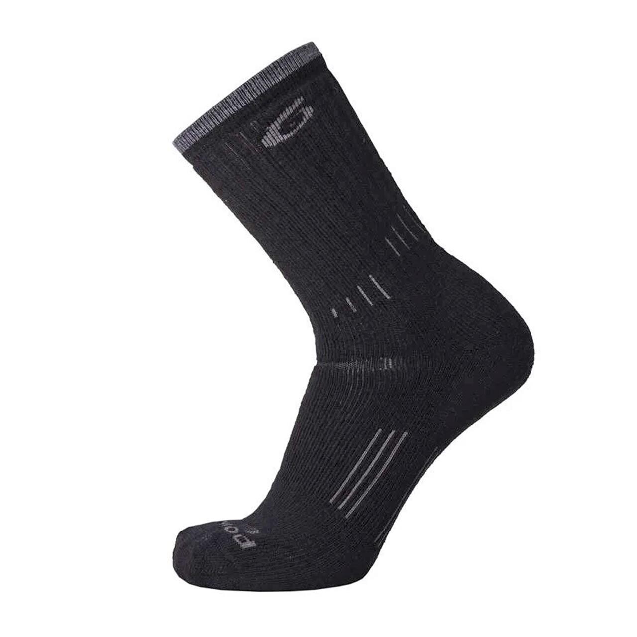 Point6 Trekking Heavy Crew Sort Black