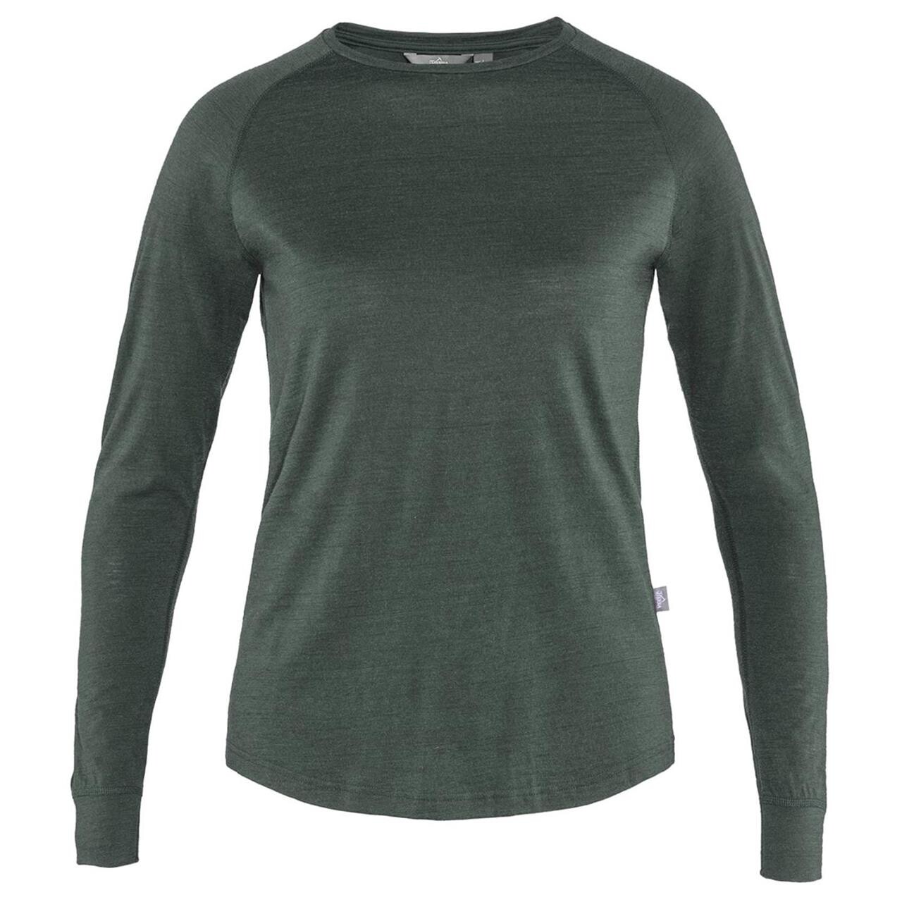 Se Tierra Womens Woolpa L/S Tee 2020 model (Grå (GRAPHITE) Large) hos Friluftsland.dk