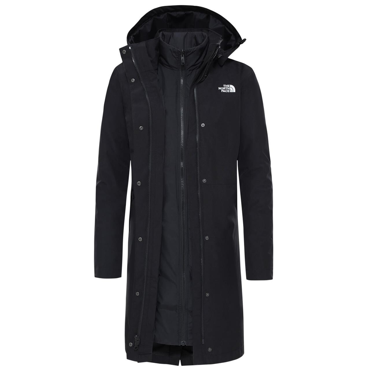 Se The North Face Womens Recycled Suzanne Triclimate Jacket (Sort (TNF BLACK/TNF BLACK) Small) hos Friluftsland.dk