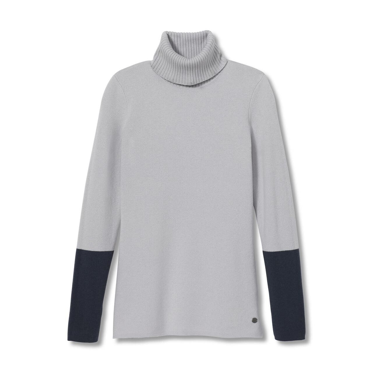 Royal Robbins Womens All Season Merino Turtleneck  (Grå (ICY GREY) Small)