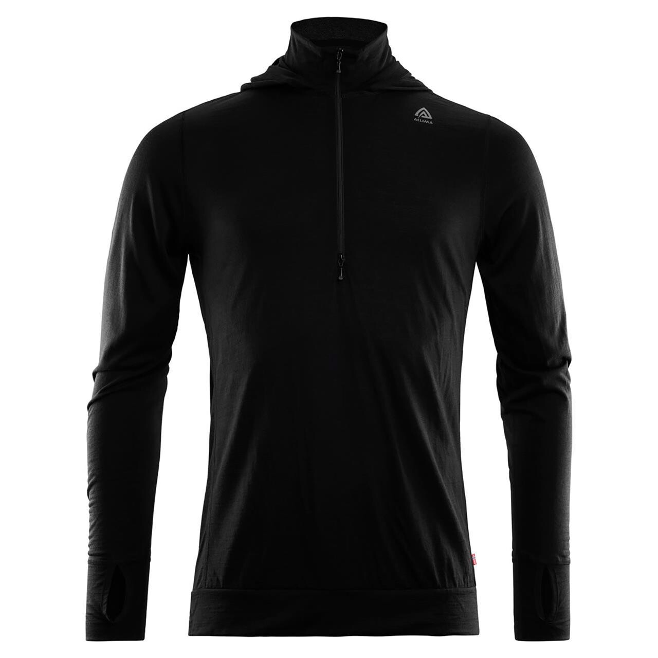 Aclima Mens Lightwool Hoodie Svart Jet Black