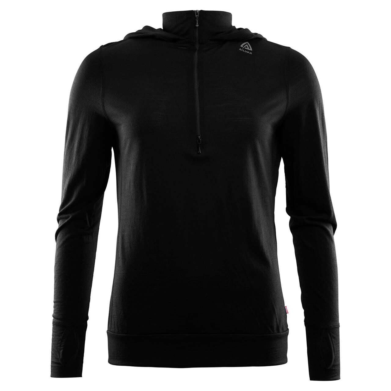 Se Aclima Lightwool Hoodie Woman Jet Black - S hos Friluftsland.dk