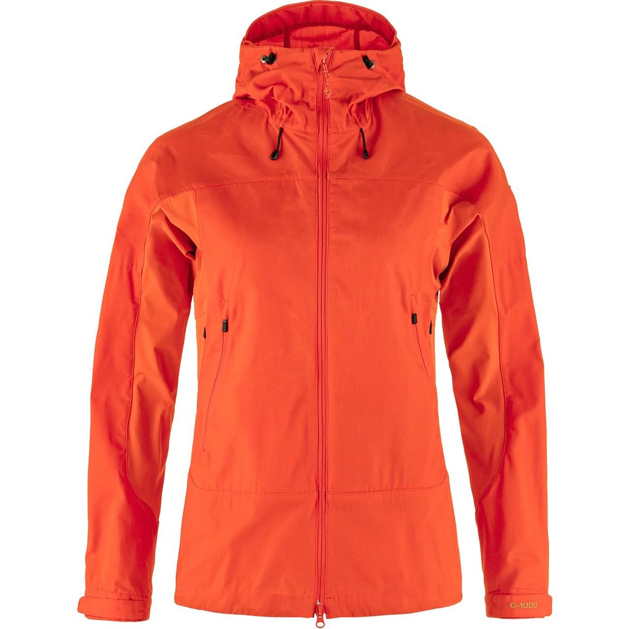 Fjällräven Womens Abisko Lite Trekking Jacket  (Orange (FLAME ORANGE/214) Large)