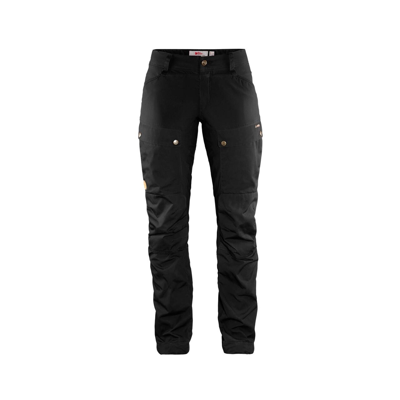 Fjallraven Womens Keb Trousers Curved Short Sort Black/550 42
