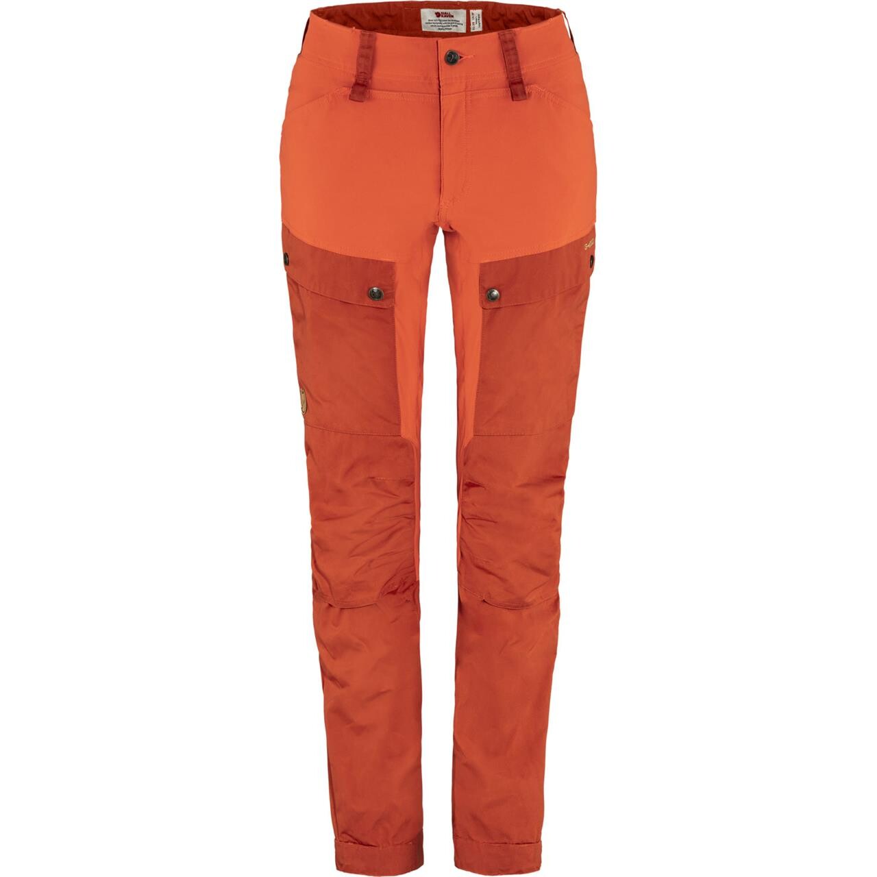 Fjällräven Womens Keb Trousers Curved Short  (Rød (CABIN RED-ROWAN RED/321-333) 38)