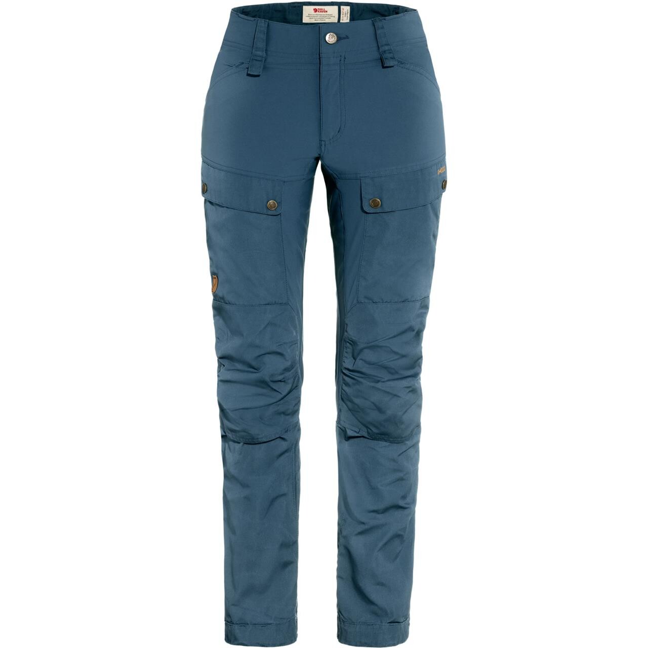 Fjällräven Womens Keb Trousers Curved Short  (Blå (INDIGO BLUE/534) 38)