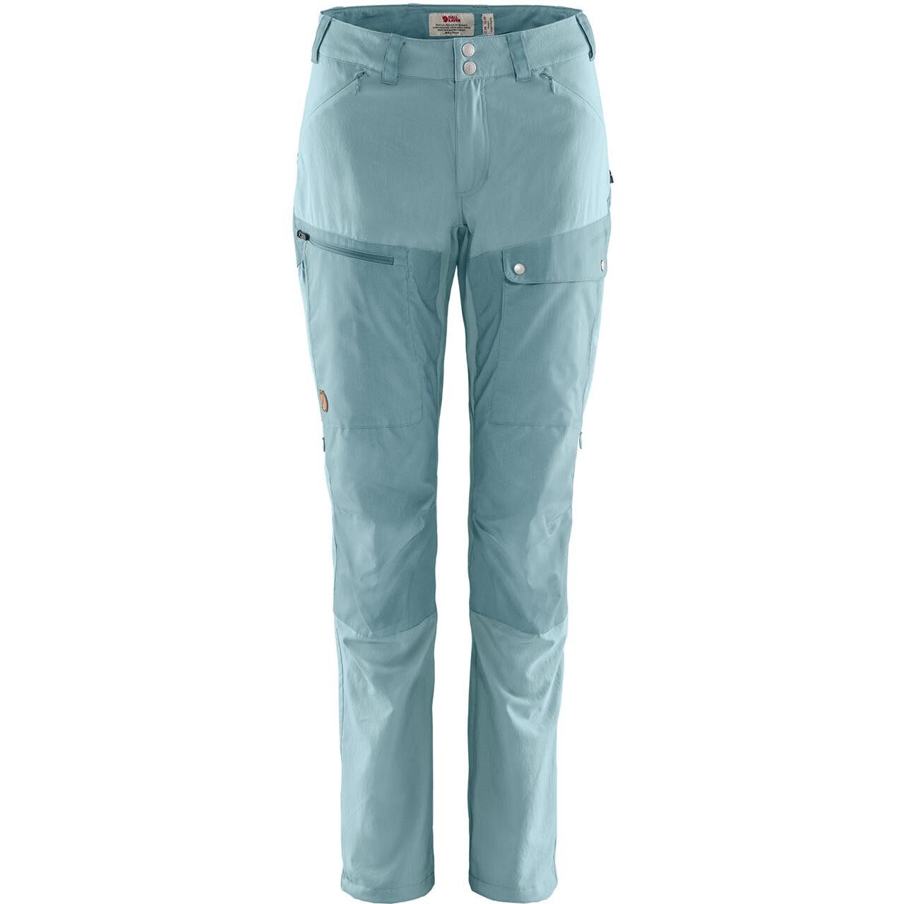 Fjällräven Womens Abisko Midsummer Trousers Short  (Blå (MINERAL BLUE-CLAY BLUE/562-563) 36)