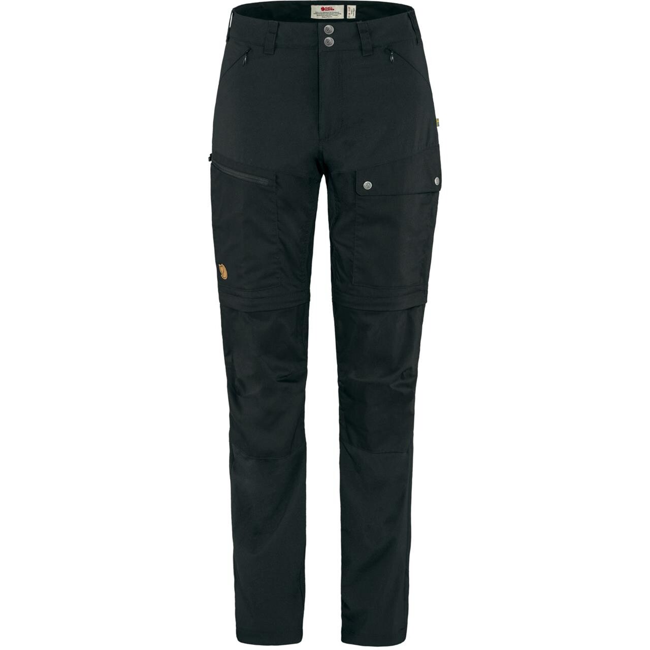 Fjallraven Womens Abisko Midsummer Zip Off Trousers Sort Black/550 40