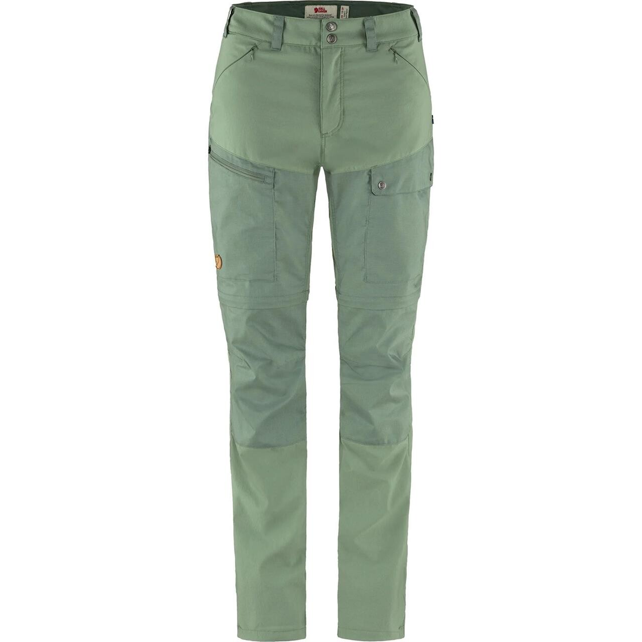 Fjällräven Womens Abisko Midsummer Zip Off Trousers  (Grøn (JADE GREEN-PATINA GRN/613-614) 38)