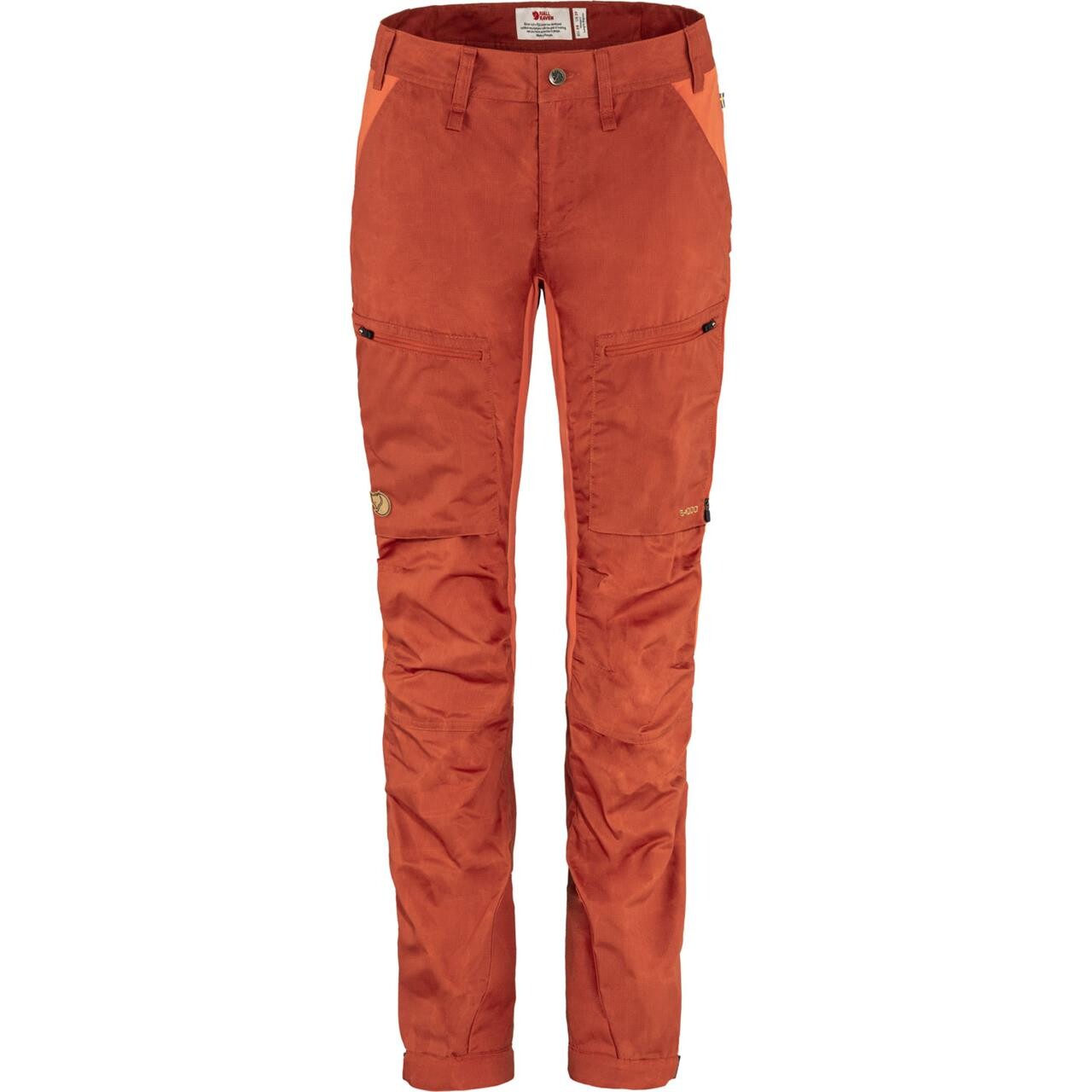Fjallraven Womens Abisko Lite Trekking Trousers Short Rød Cabin Red Rowan Red 321 333