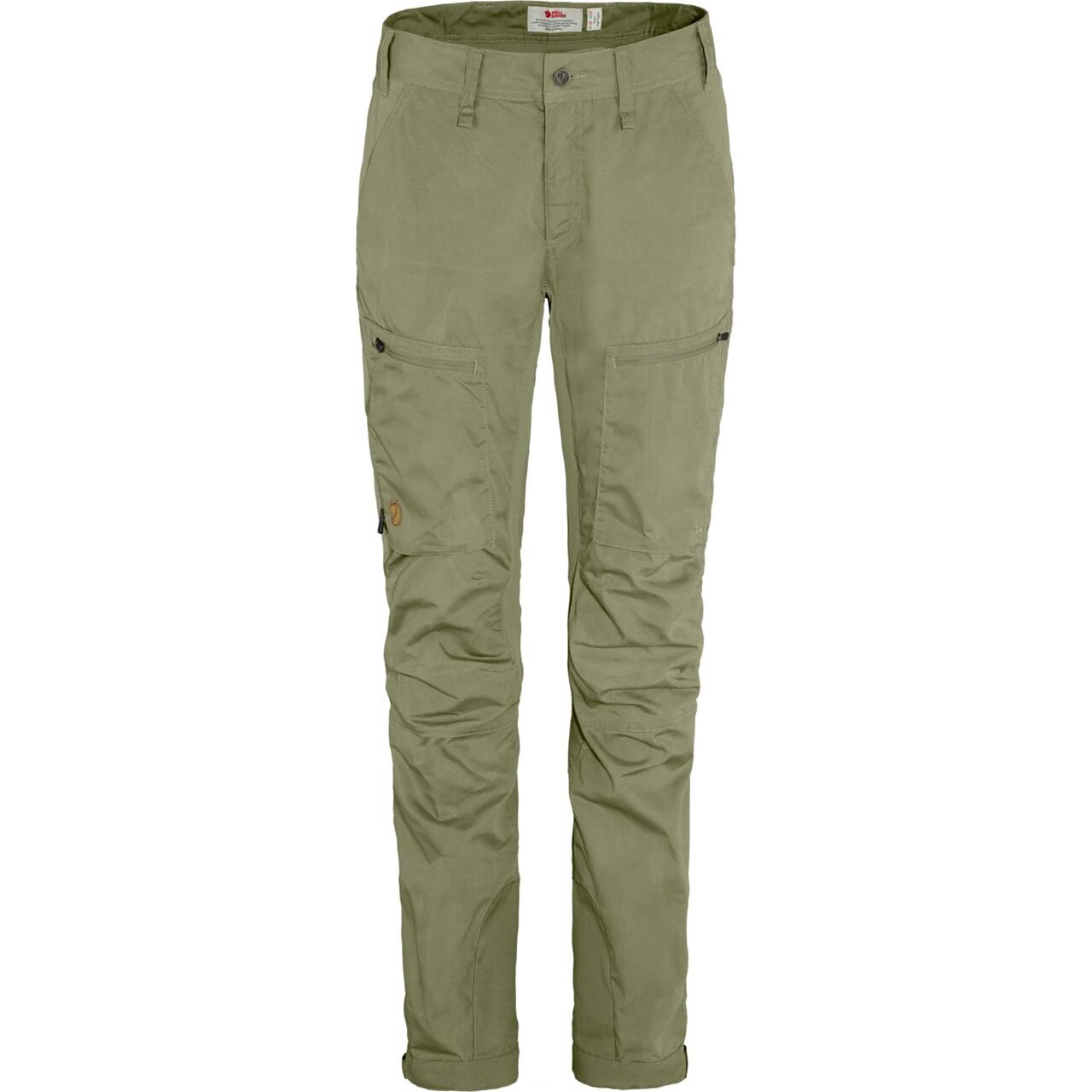 Fjällräven Womens Abisko Lite Trekking Trousers Short  (Beige (LIGHT OLIVE/622) 34)