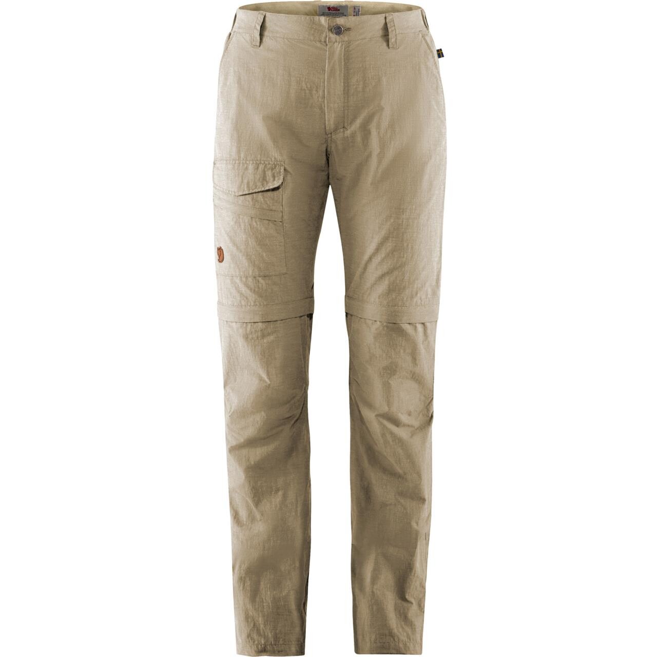 Se Fjällräven Womens Travellers Mt Zip-off Trs (Beige (LIGHT BEIGE/191) 46) hos Friluftsland.dk