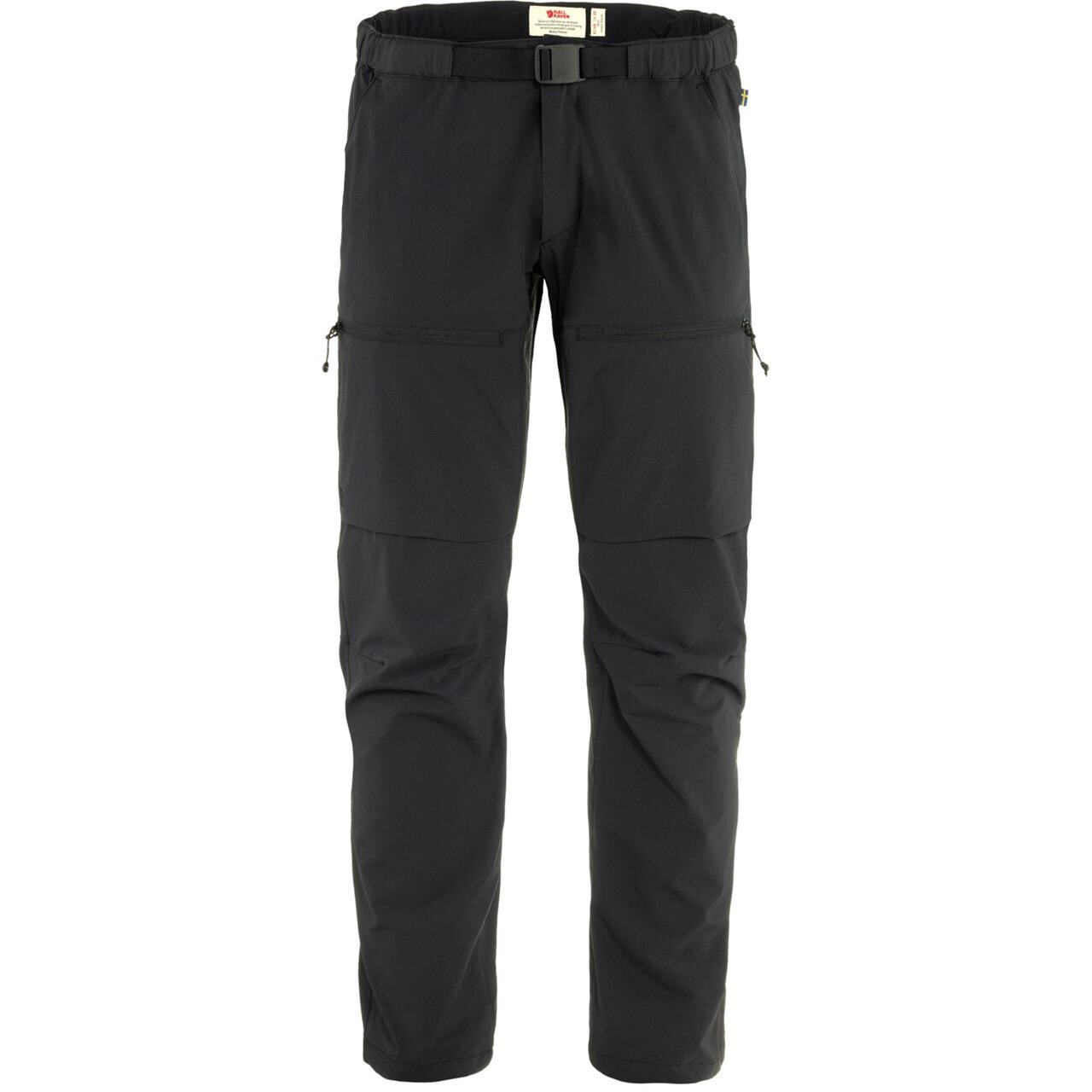 Fjällräven Mens High Coast Hike Trousers Reg  (Sort (BLACK/550) 48)