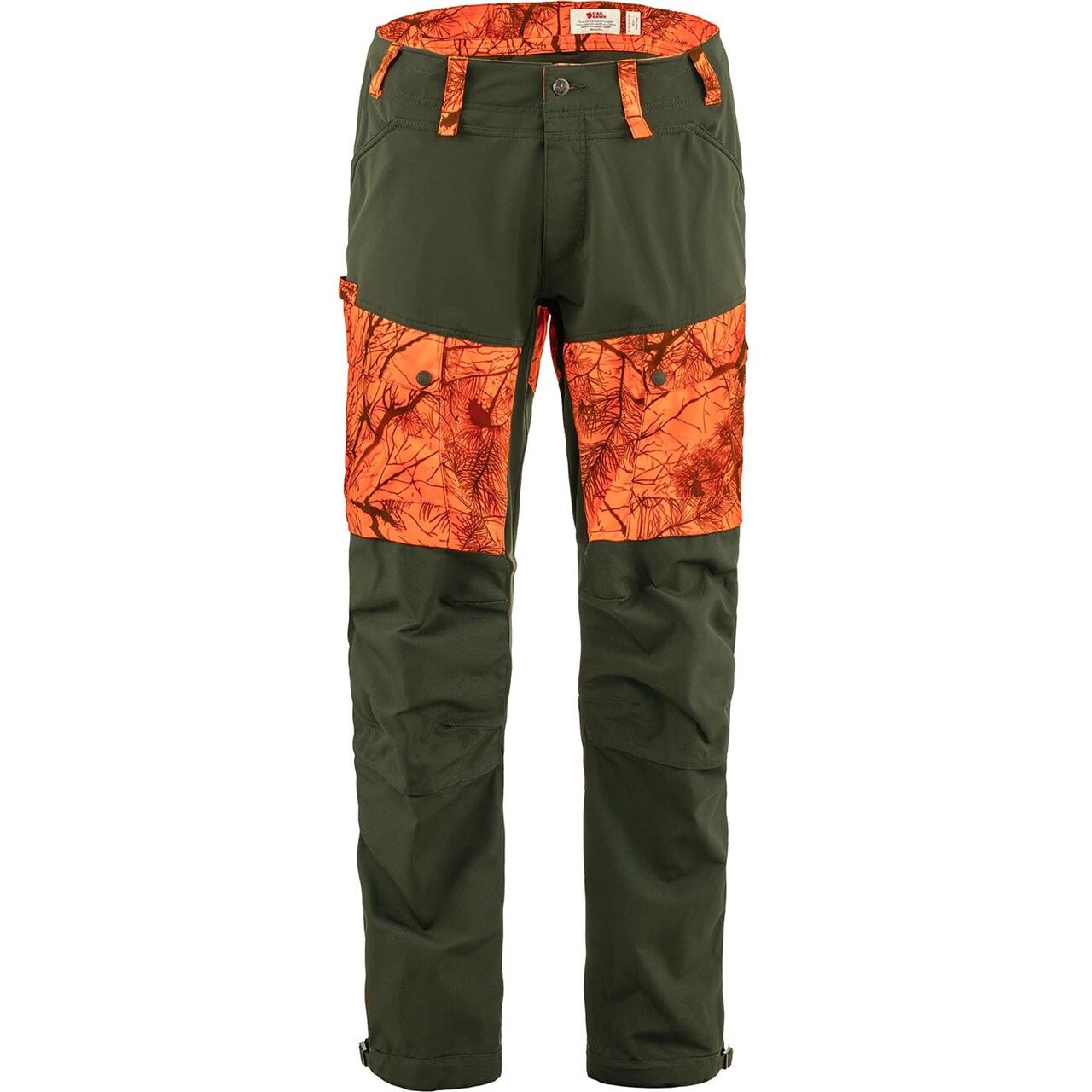 Fjällräven Mens Lappland Hybrid Trousers  (Orange (ORANGE CAMO-DP FOREST/261-662) 56)