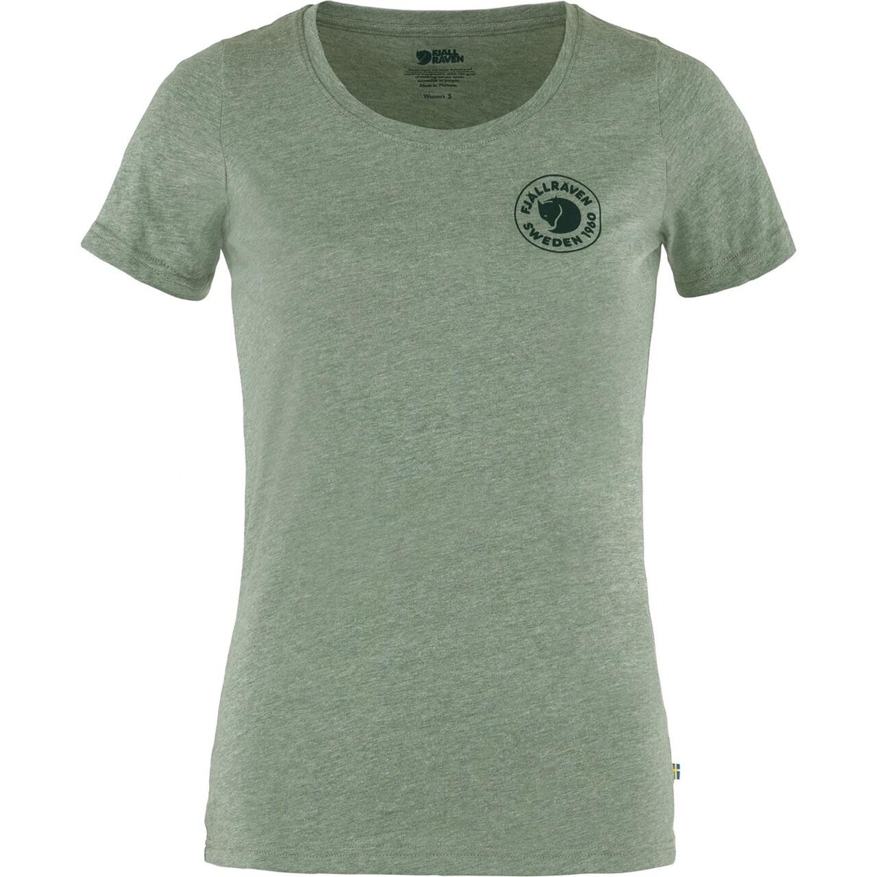 Fjällräven Womens 1960 Logo T-shirt  (Grøn (PATINA GREEN-MELANGE/614-999) X-large)