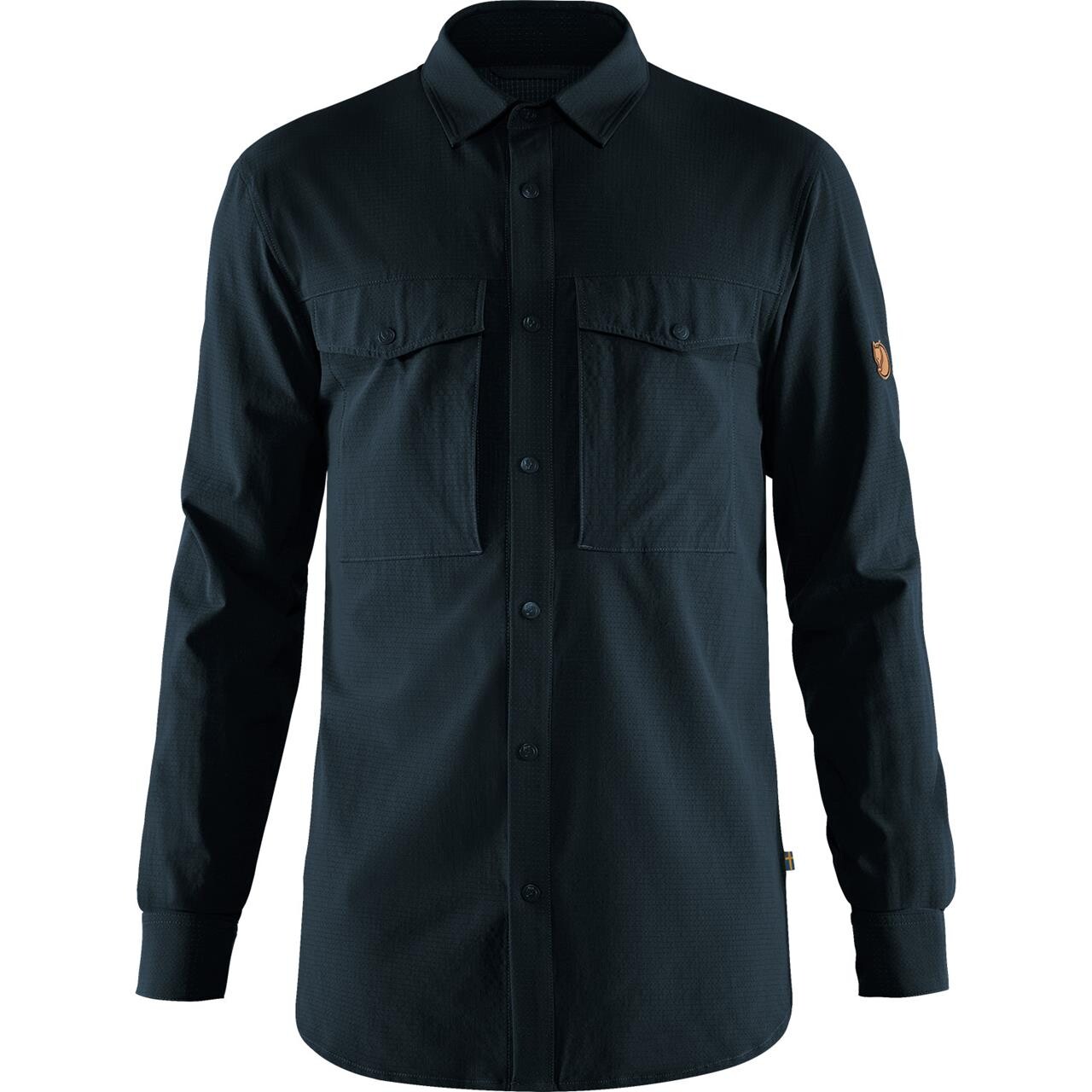 Fjällräven Mens Abisko Trekking Shirt  (Blå (DARK NAVY/555) Large)