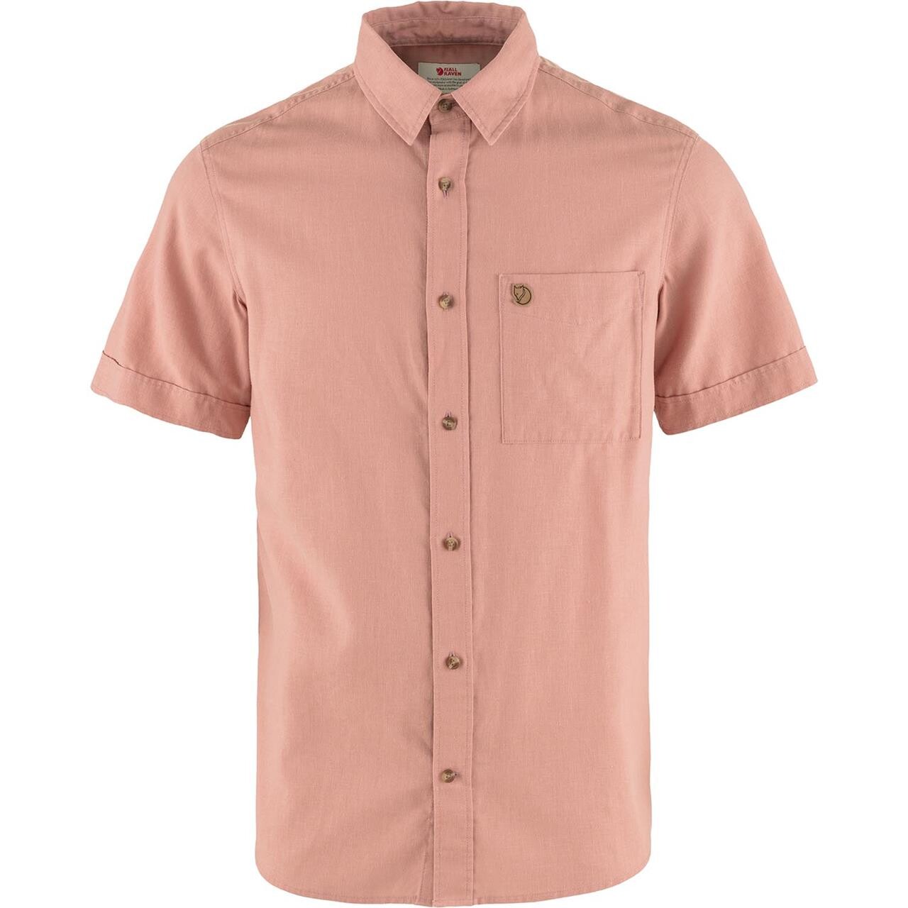 Fjällräven Mens Évik Travel Shirt S/S  (Lyserød (DUSTY ROSE/300) XX-large)